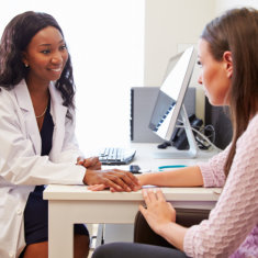 doctor with patient